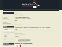 Tablet Screenshot of hallingtrack.com